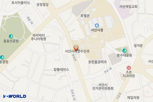 서산시청 위치 지도 — 충청남도 서산시 관아문길 1