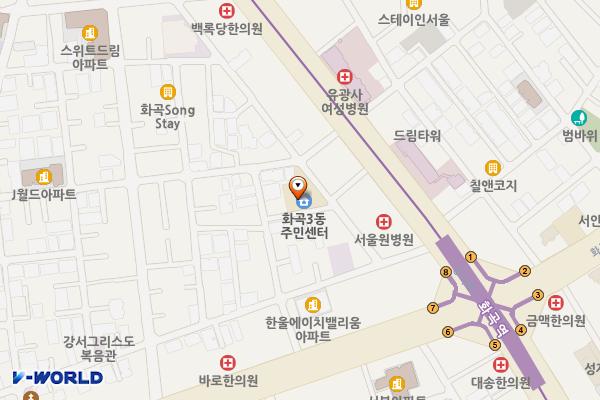 화곡3동주민센터 위치 지도 — 서울특별시 강서구 강서로33가길 17