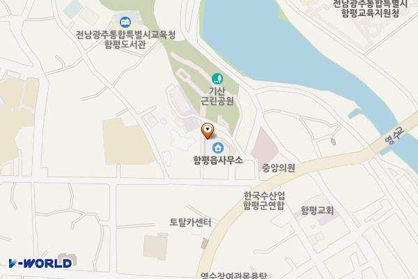 함평읍사무소 위치 지도 — 전남광주통합특별시 함평군 함평읍 중앙길 132