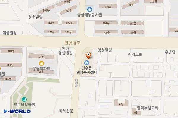 충북충주 연수동주민센터 위치 지도 — 충청북도 충주시 예성로 344