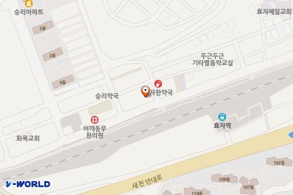 경북포항 효곡동행정복지센터 위치 지도 — 경상북도 포항시 남구 효자동길 30