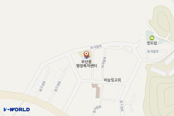 보산동 행정복지센터 위치 지도 — 경기도 동두천시 싸리말로 28