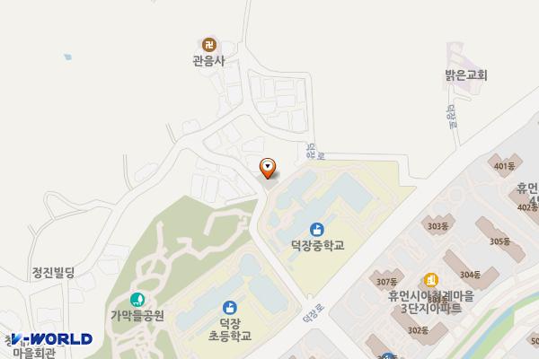 양지편마을 공영주차장 위치 지도 — 경기도 의왕시 청계동 856-10