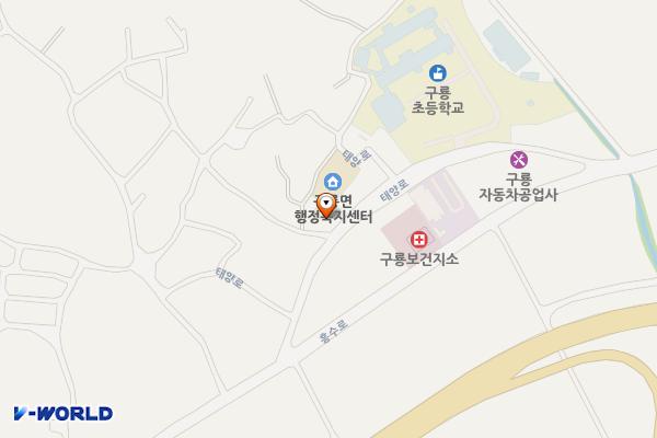 구룡면사무소 위치 지도 — 충청남도 부여군 구룡면 태양로 17
