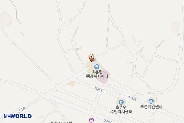 초촌면사무소 위치 지도 — 충청남도 부여군 초촌면 초촌로 15