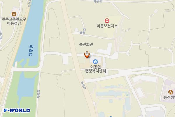 경기포천 이동면사무소 위치 지도 — 경기도 포천시 이동면 화동로 2048
