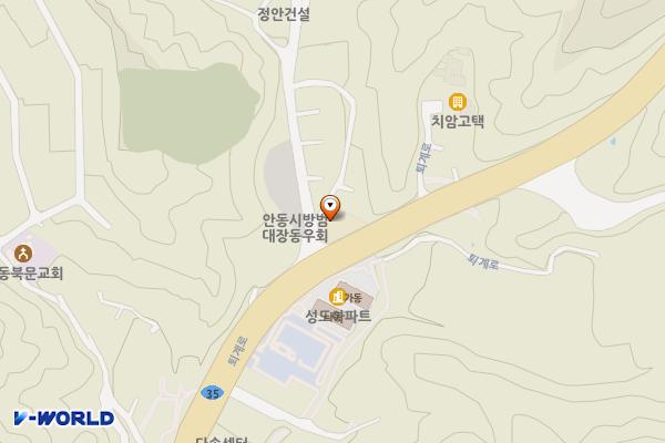 명륜동행정복지센터 위치 지도 — 경상북도 안동시 정백이골길 6
