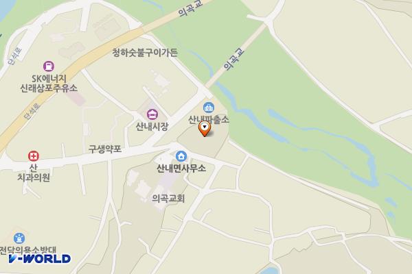 산내면사무소 위치 지도 — 경상북도 경주시 산내면 의곡2길 5