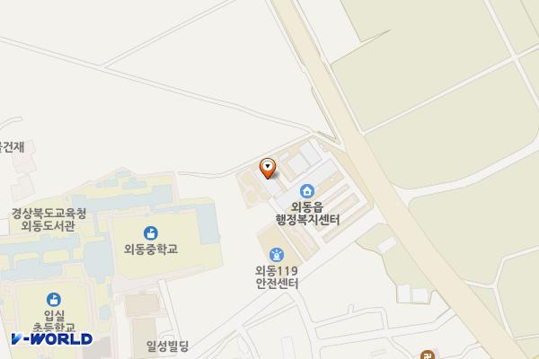 경북경주 외동읍행정복지센터 위치 지도 — 경상북도 경주시 외동읍 읍청사로 25