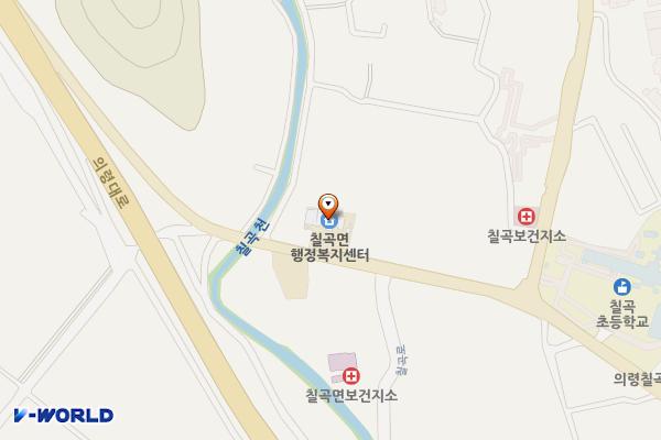 의령칠곡면사무소 위치 지도 — 경상남도 의령군 칠곡면 칠곡로 33