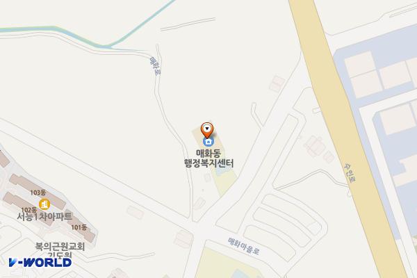 경기시흥 매화동행정복지센터 위치 지도 — 경기도 시흥시 매화로 22