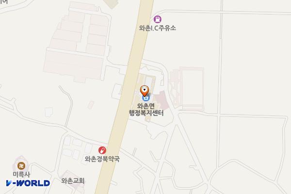 와촌면사무소 위치 지도 — 경상북도 경산시 와촌면 금송로 416