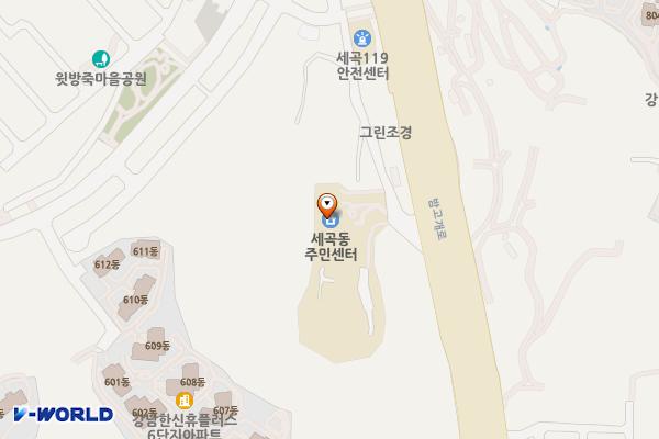 세곡동주민센터 위치 지도 — 서울특별시 강남구 밤고개로 286