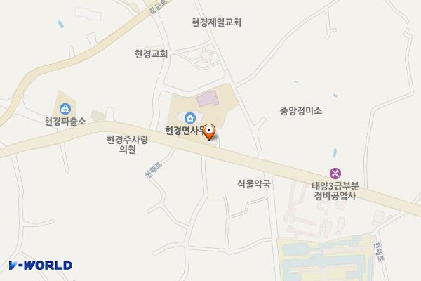 현경면사무소 위치 지도 — 전남광주통합특별시 무안군 현경면 현해로 84