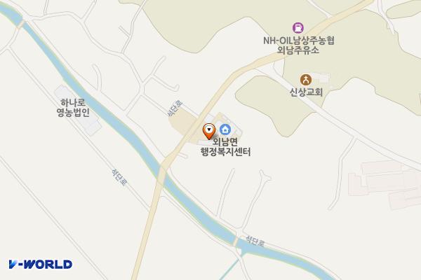 외남면행정복지센터 위치 지도 — 경상북도 상주시 외남면 석단로 932
