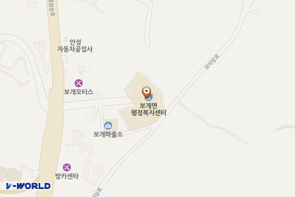 보개면사무소 위치 지도 — 경기도 안성시 보개면 보개원삼로 220