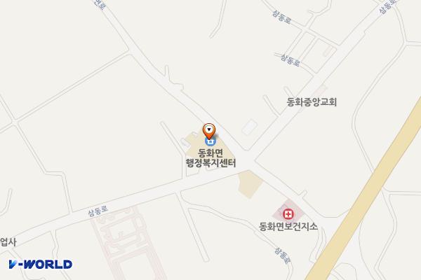장성군 동화면행정복지센터 위치 지도 — 전남광주통합특별시 장성군 동화면 삼동로 721