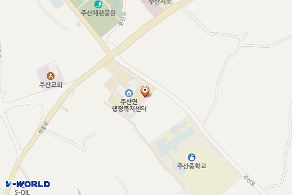 부안 주산면사무소 위치 지도 — 전북특별자치도 부안군 주산면 주산로 8