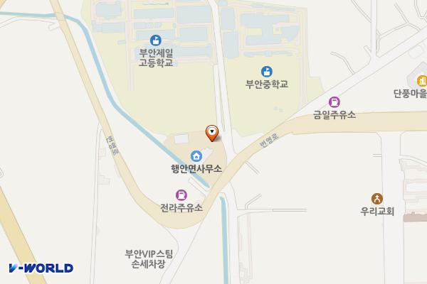 부안 행안면사무소 위치 지도 — 전북특별자치도 부안군 행안면 번영로 33