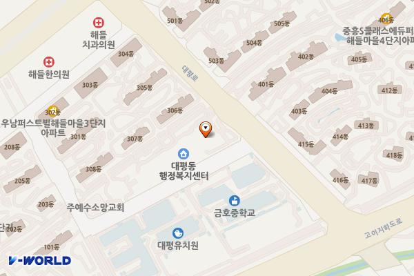 세종 대평동행정복지센터 위치 지도 — 세종특별자치시 대평1길 10