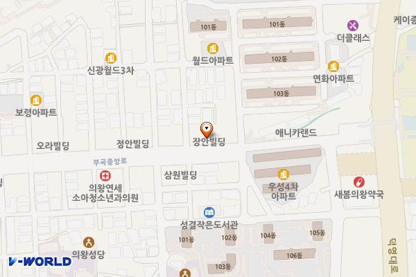 부곡중앙로 노상주차장 위치 지도 — 경기도 의왕시 부곡중앙로 51