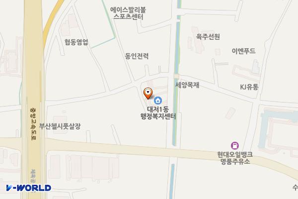 대저1동행정복지센터 위치 지도 — 부산광역시 강서구 대저로221번길 19