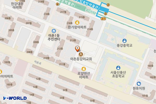 이촌1동 위치 지도 — 서울특별시 용산구 이촌동 301-244