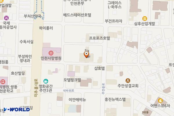 인천남구 더스테이호텔 위치 지도 — 인천광역시 미추홀구 미추홀대로722번길 29
