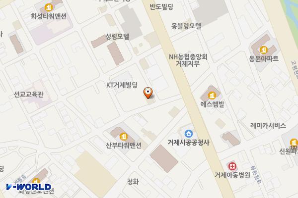 경남거제 명동모텔 위치 지도 — 경상남도 거제시 거제중앙로15길 8