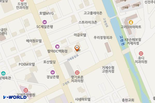 경남거제 썬하우스 위치 지도 — 경상남도 거제시 거제중앙로 1898-9