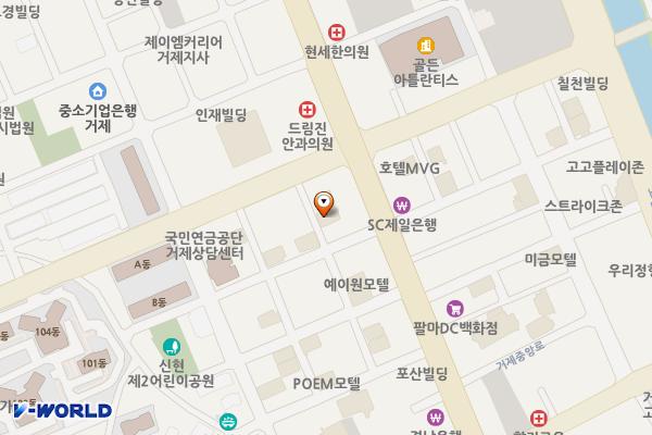 경남거제 호텔B(호텔비) 위치 지도 — 경상남도 거제시 서문로 56-2