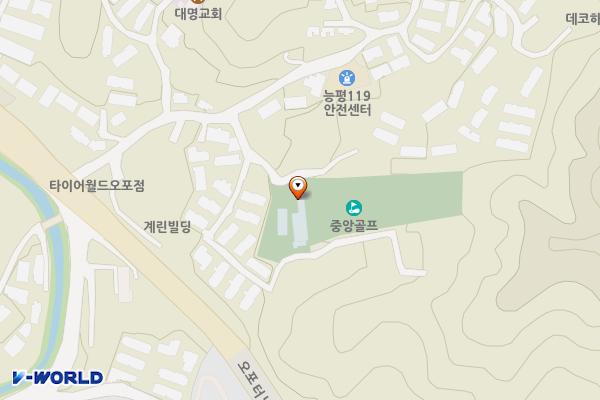 경기광주 중앙스포츠(중앙골프연습장) 위치 지도 — 경기도 광주시 대명대길 18-25