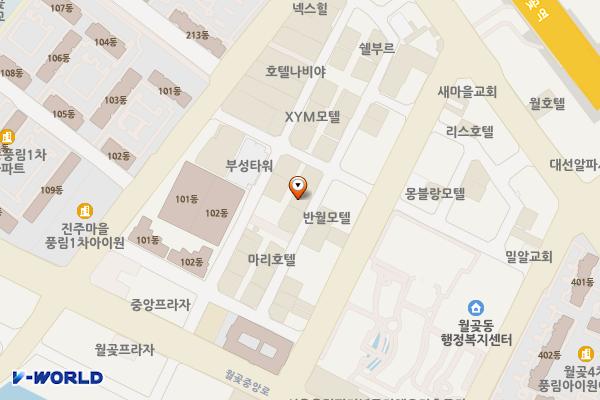 경기시흥 유니크호텔28 위치 지도 — 경기도 시흥시 월곶중앙로70번안길 28