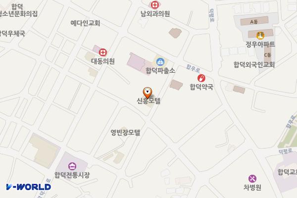 충남당진 신흥모텔사우나 위치 지도 — 충청남도 당진시 합덕읍 버그내1길 173