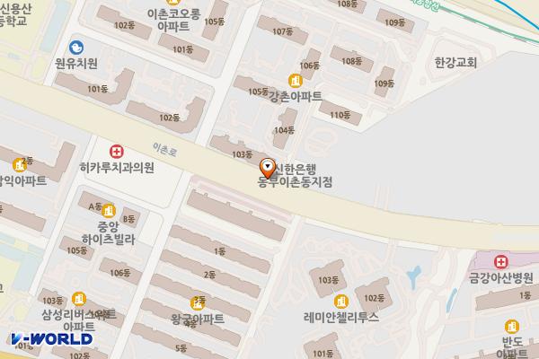 한강쇼핑 위치 지도 — 서울특별시 용산구 이촌로 291