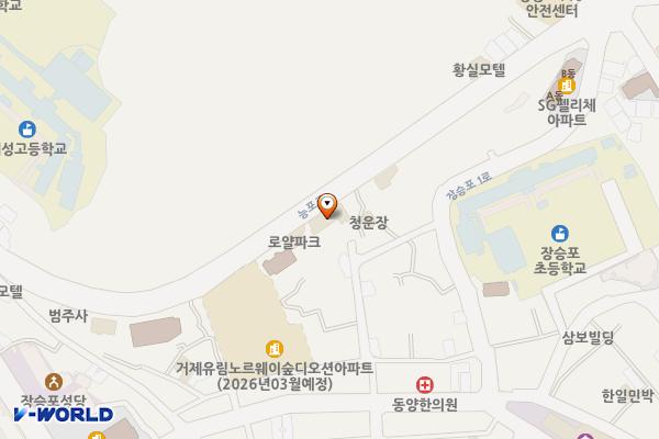 경남거제 스카이관광레져타운 위치 지도 — 경상남도 거제시 능포로 52