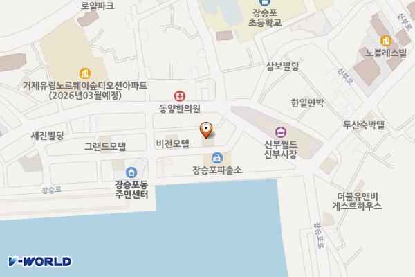 경남거제 크리스탈호텔 위치 지도 — 경상남도 거제시 장승포로2길 29