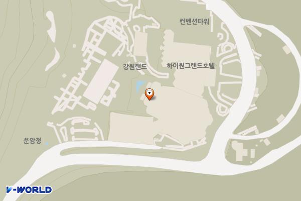 강원랜드호텔 제1검수장 위치 지도 — 강원특별자치도 정선군 사북읍 하이원길 265