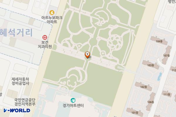 경기아트센터 위치 지도 — 경기도 수원시 팔달구 효원로307번길 20