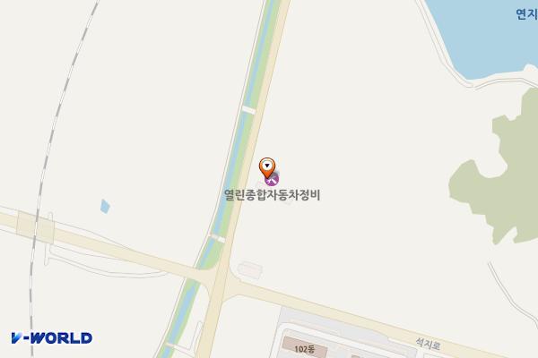 전북정읍 열린종합자동차정비 위치 지도 — 전북특별자치도 정읍시 신태인읍 호남철로 58