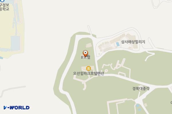 경북영덕 비(B)모텔 위치 지도 — 경상북도 영덕군 강구면 해상공원길 119