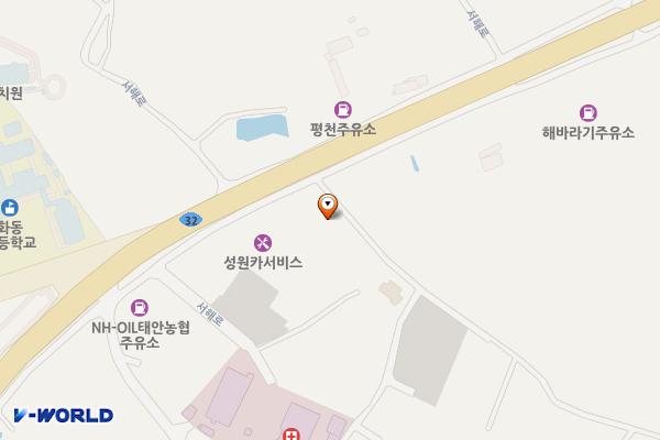 충남태안 평천점기아오토큐 위치 지도 — 충청남도 태안군 태안읍 수등길 255