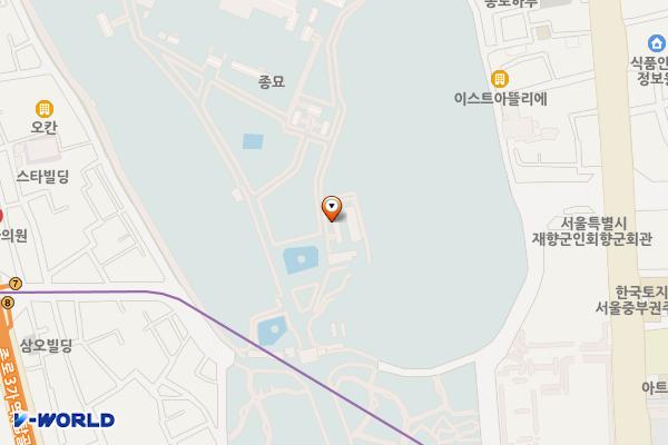 서울시 종묘공영주차장(급속) 위치 지도 — 서울특별시 종로구 종로 157
