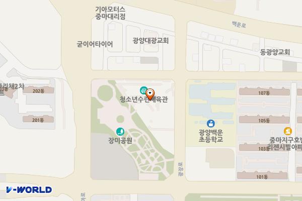 전남광양 중마도서관 위치 지도 — 전남광주통합특별시 광양시 광장로 14