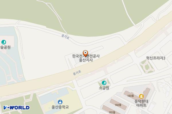 전기안전공사 울산지사 위치 지도 — 울산광역시 중구 종가로 425