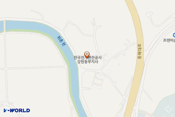 전기안전공사 강원동부지사2 위치 지도 — 강원특별자치도 강릉시 유죽길 533