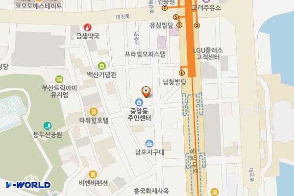전기안전공사 부산울산지역본부2 위치 지도 — 부산광역시 중구 해관로 27