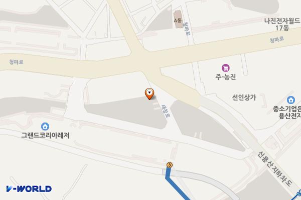 용산전자상가2 위치 지도 — 서울특별시 용산구 한강로3가 14-1