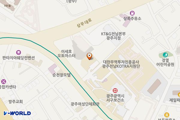 전기안전공사 광주전남지역본부2 위치 지도 — 전남광주통합특별시 서구 경열로17번길 5