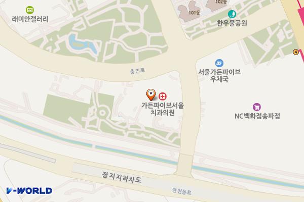 서울송파 가든파이브웍스1(B3)(급속) 위치 지도 — 서울특별시 송파구 충민로 52